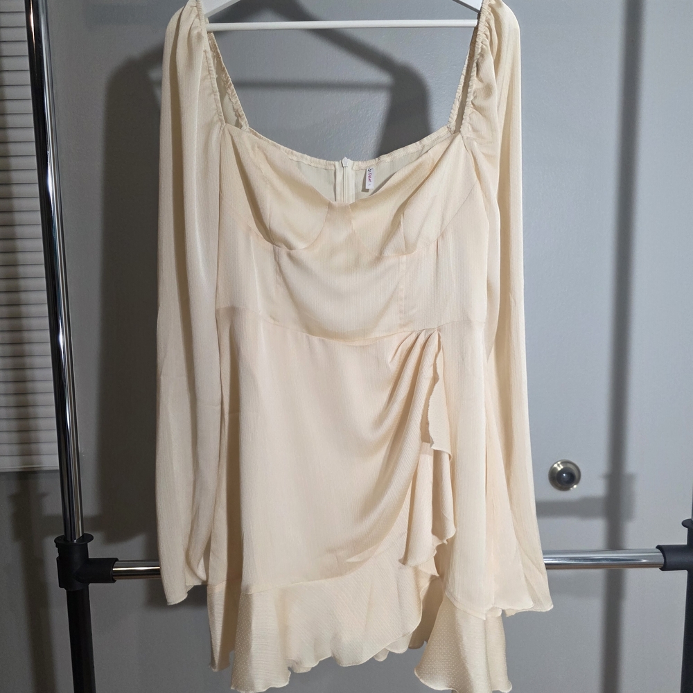 Cream Women's Romper Dress